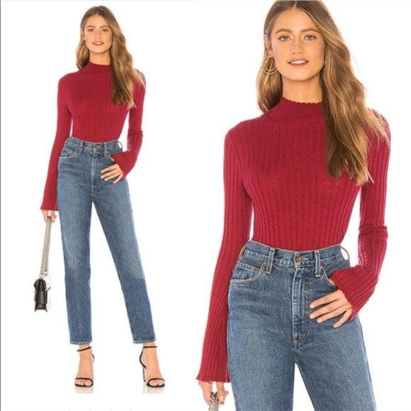 Joie Sweaters - Joie Gestina Scallop Trim Ribbed Sweater